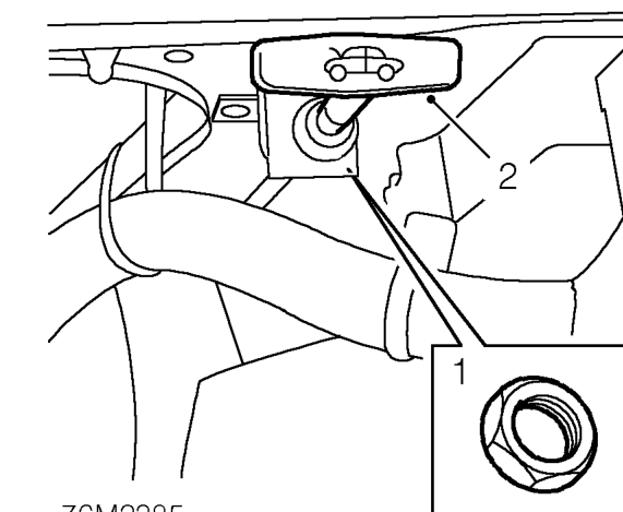 Bonnet release cable – Service repair no - 76.16.29