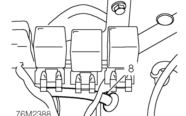 Bonnet release cable – Disconnect cable from bonnet catch.