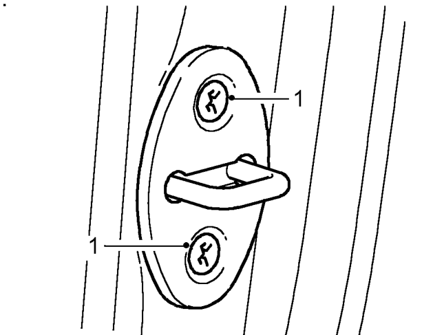 Door striker - adjust – Service repair no - 76.28.05