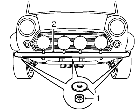 Front bumper – Service repair no - 76.22.08
