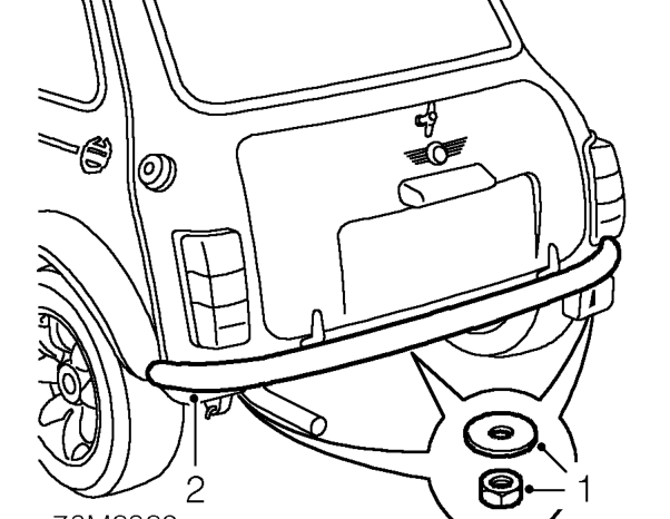 Rear bumper – Service repair no - 76.22.15