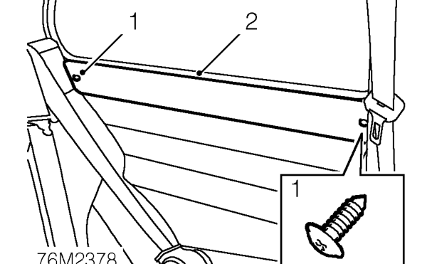 Rear quarter wooden finisher – Service repair no - 76.13.71