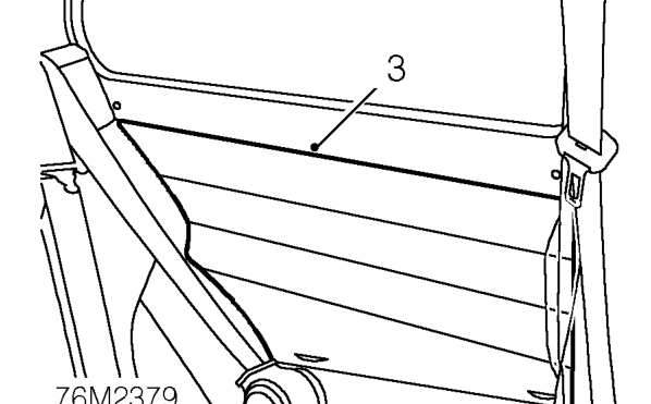 Rear quarter trim pad – Remove rear quarter wooden finisher. See this section.