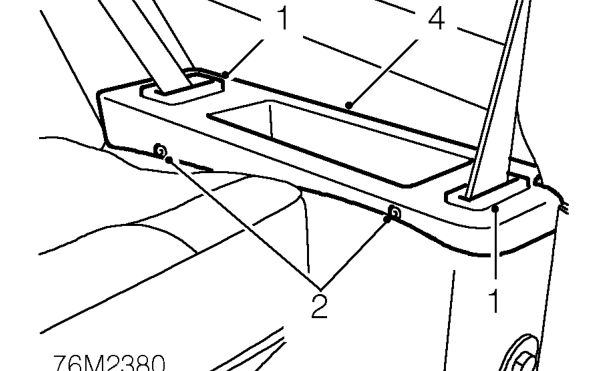 Rear quarter companion box – Service repair no - 76.13.51