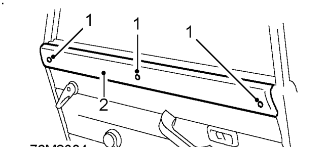Door wooden finisher – Service repair no - 76.34.15