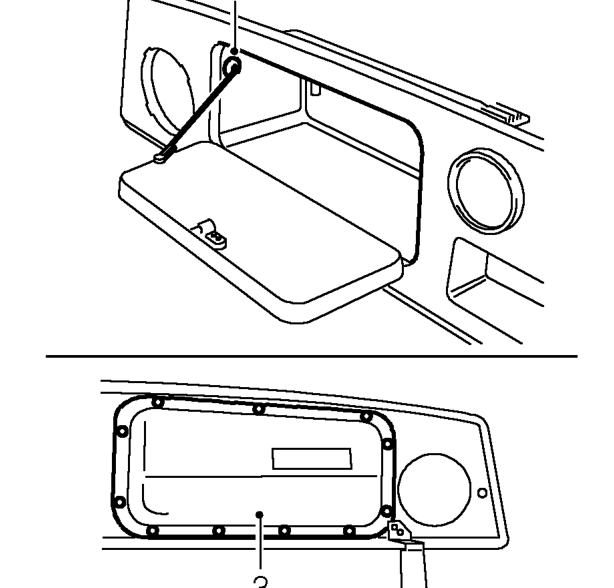 Glove box – Remove fascia panel. See this section.