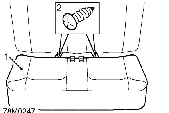 Rear seat cushion – Service repair no - 78.40.29