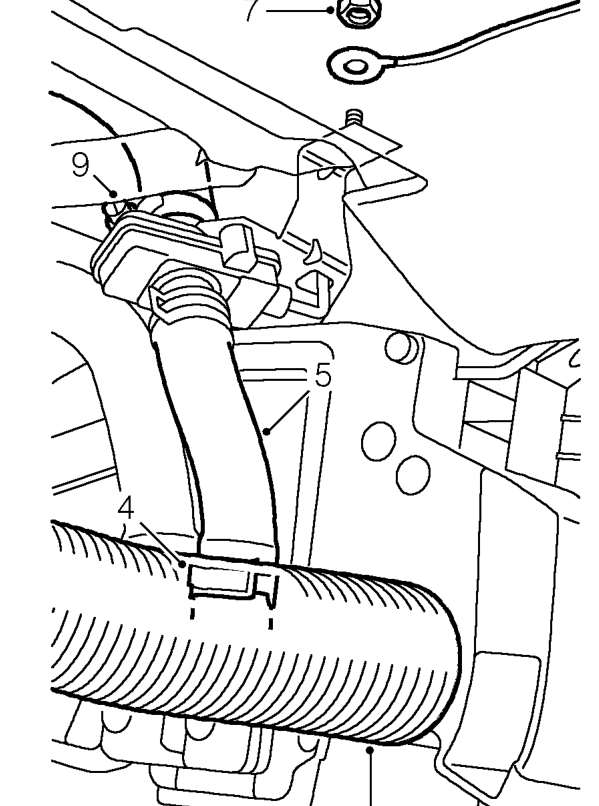 Heater valve – Position container beneath heater to collect coolant spillage.