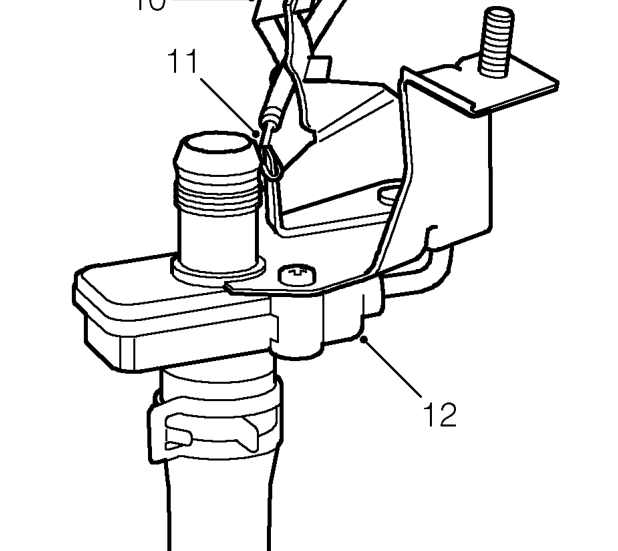 Release clip and disconnect heater hose from valve.