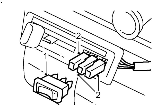 Heater fan switch – Service repair no - 80.10.22