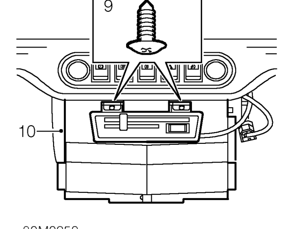 Loosen nut securing heater to bulkhead.