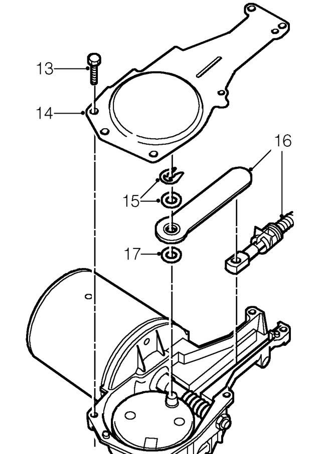 Do not carry out further dismantling if component is removed for access only.