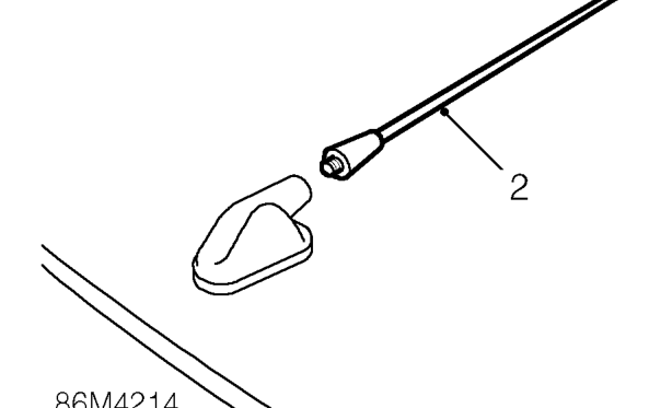 Aerial – Remove windscreen. See BODY, Screens.
