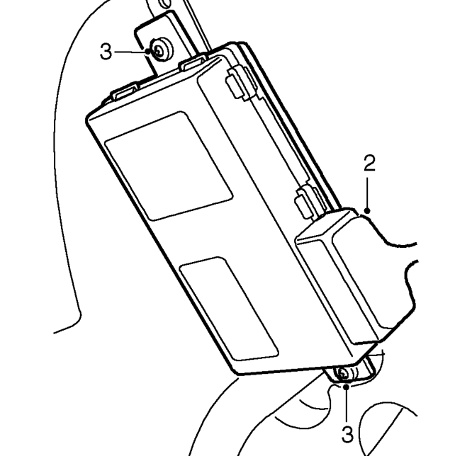 Anti theft alarm - ecu – Remove fascia panel. See BODY, Interior trim components.