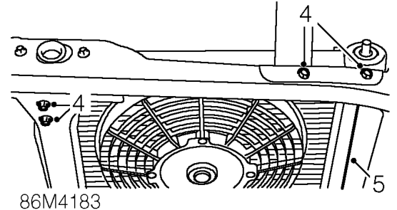 Starter motor – Remove front grille. See BODY, Exterior fittings.