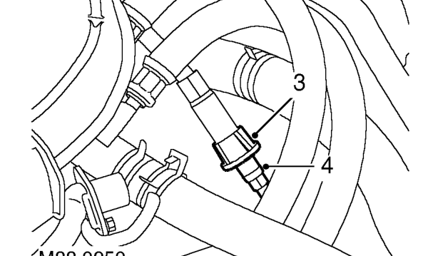 Cable assembly - speedometer - lower – Loosen knurled nut securing speedometer cable to gearbox.