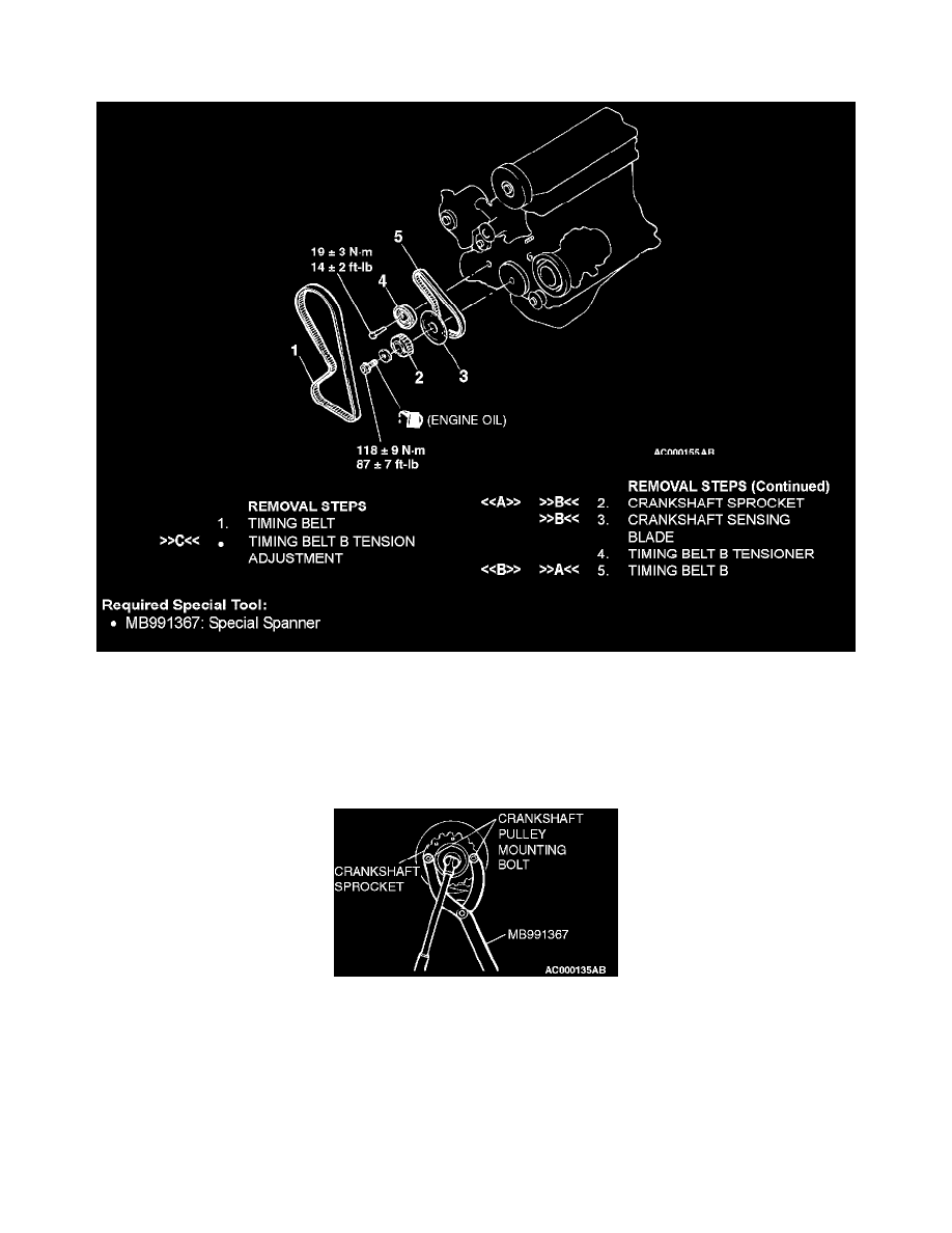 Mitsubishi Service and Repair Manuals > Eclipse L42.4L SOHC