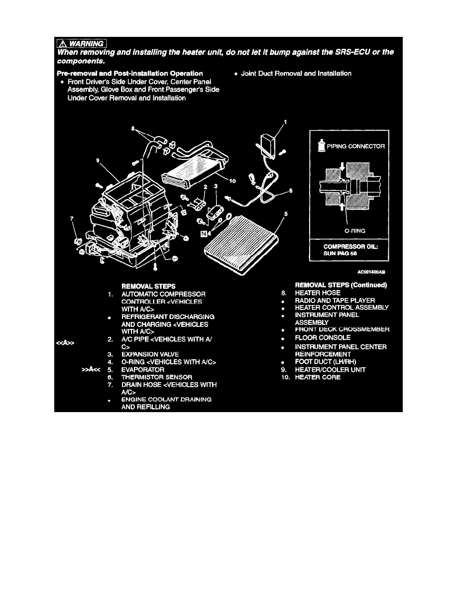 Heating and Air Conditioning > Heater Core Case > Component Information >  Service and Repair