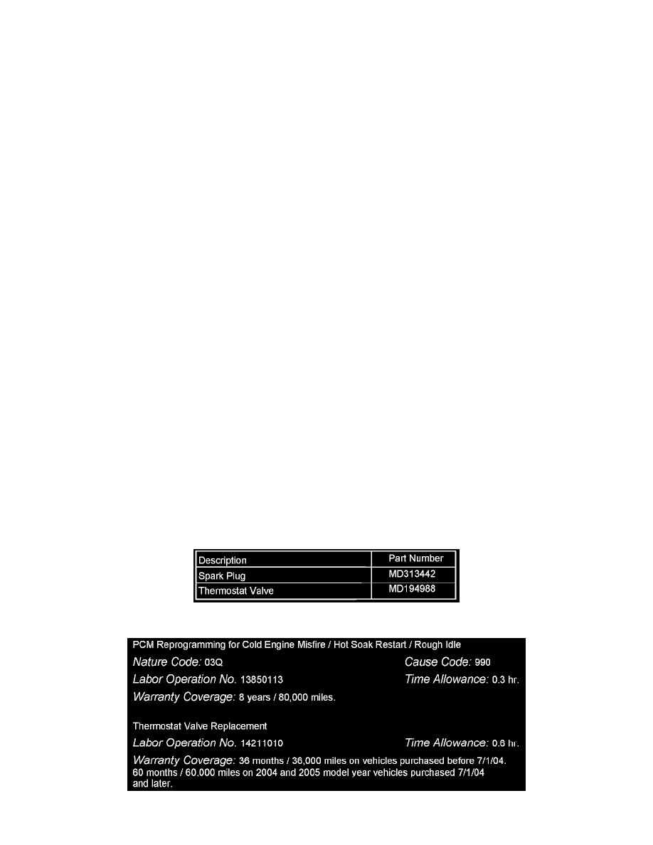 Engine, Cooling and Exhaust > Engine > Tune-up and Engine Performance  Checks > Spark Plug > Component Information > Technical Service Bulletins >  Customer ...