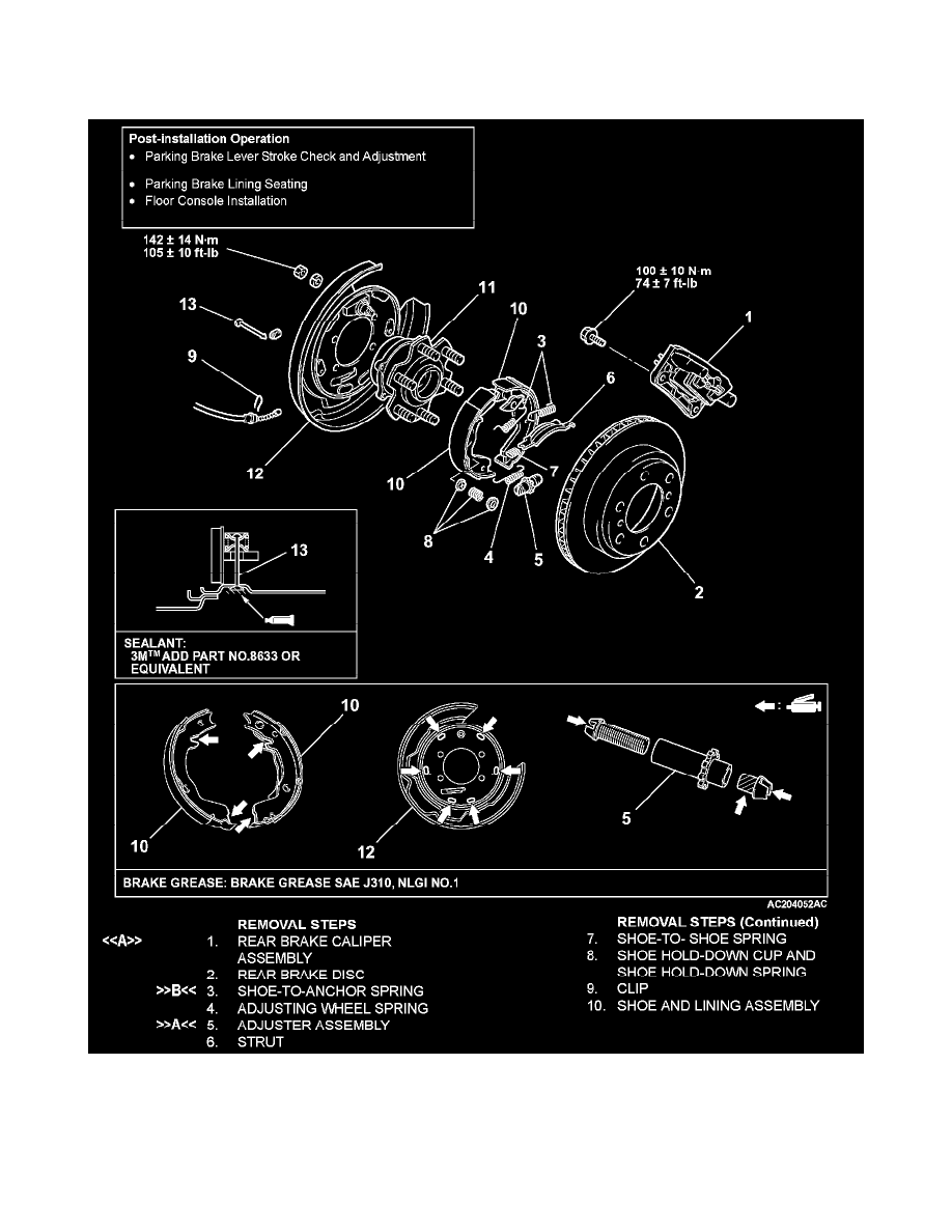 Mitsubishi Manuals > Montero V63.8L SOHC (2005) > Brakes and