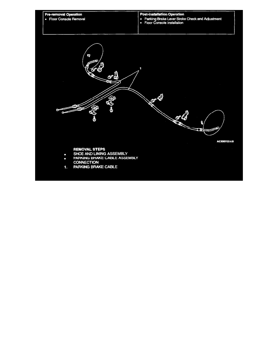 Mitsubishi Service and Repair Manuals > Montero XLS 4WD V63.5L SOHC (2001) > Brakes