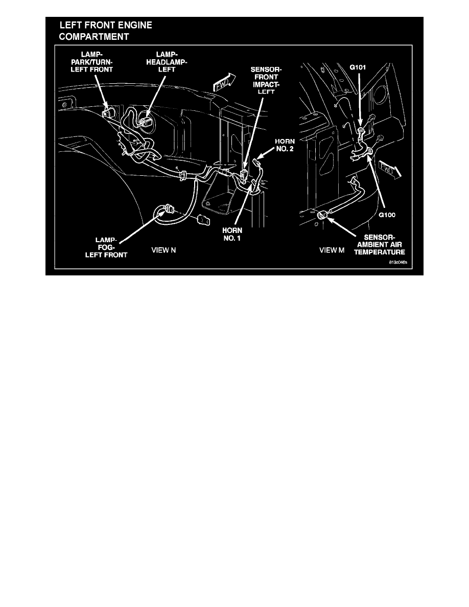 Heating and Air Conditioning > Ambient Temperature Sensor / Switch HVAC >  Component Information > Locations