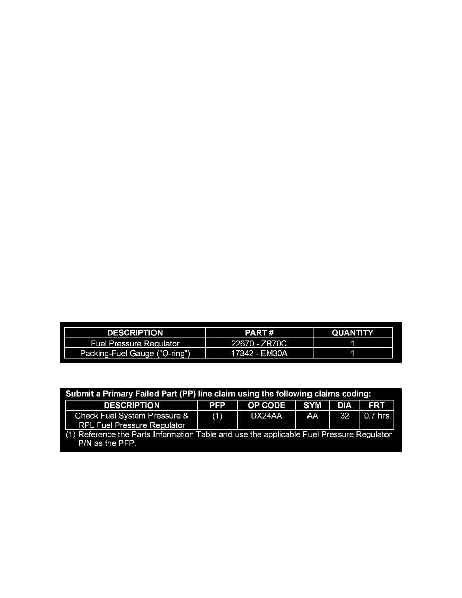 Powertrain Management > Fuel Delivery and Air Induction > Fuel Pressure  Regulator > Component Information > Technical Service Bulletins > All  Technical ...