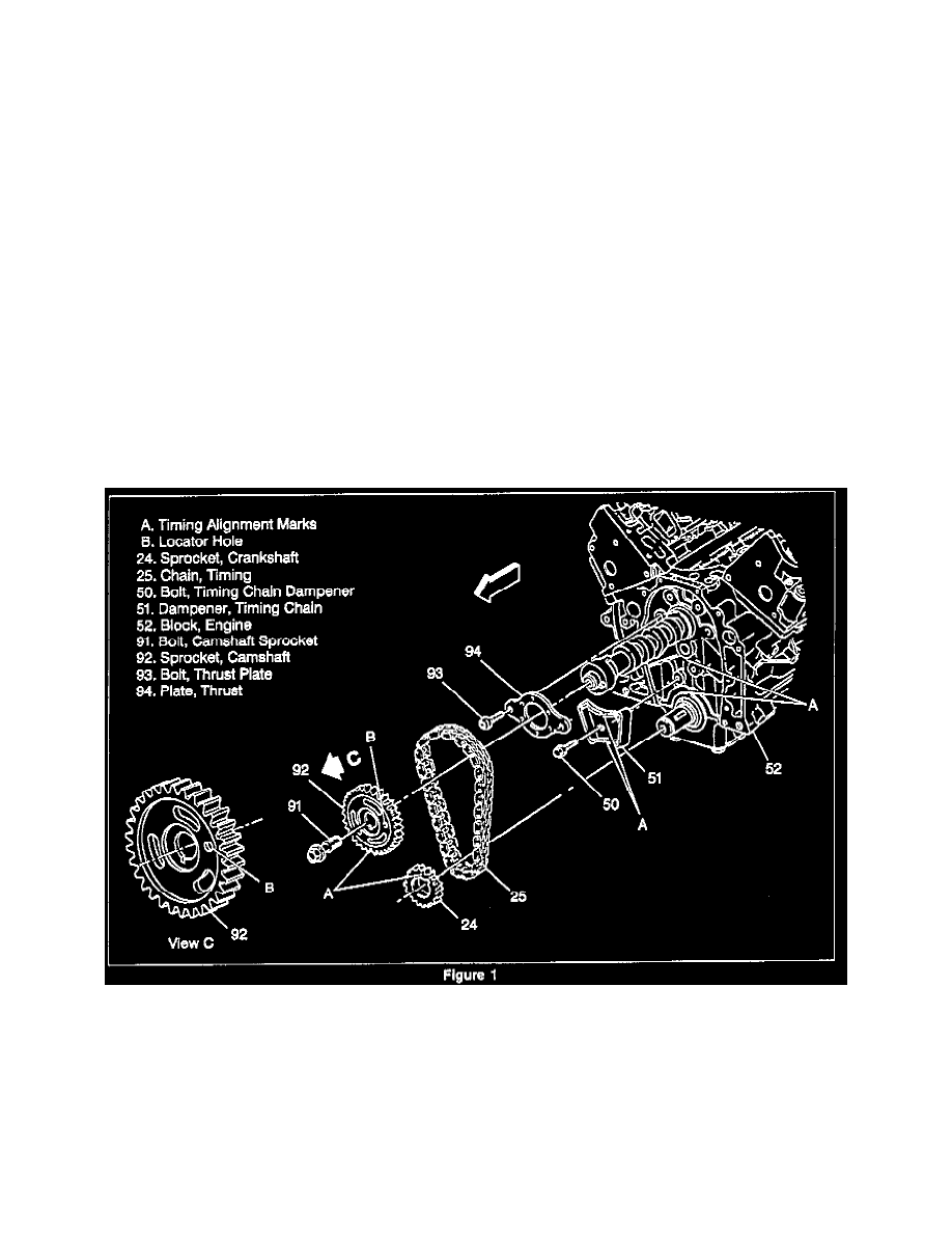 Engine, Cooling and Exhaust > Engine > Timing Components > Timing Chain >  Component Information > Technical Service Bulletins > Timing Chain and  Sprocket ...