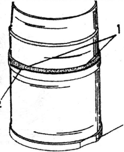 View of a cylinder liner with the fitted seal