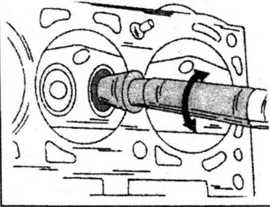 Grinding-in of a valve
