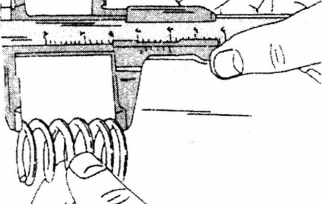 Measuring the free length of a valve
