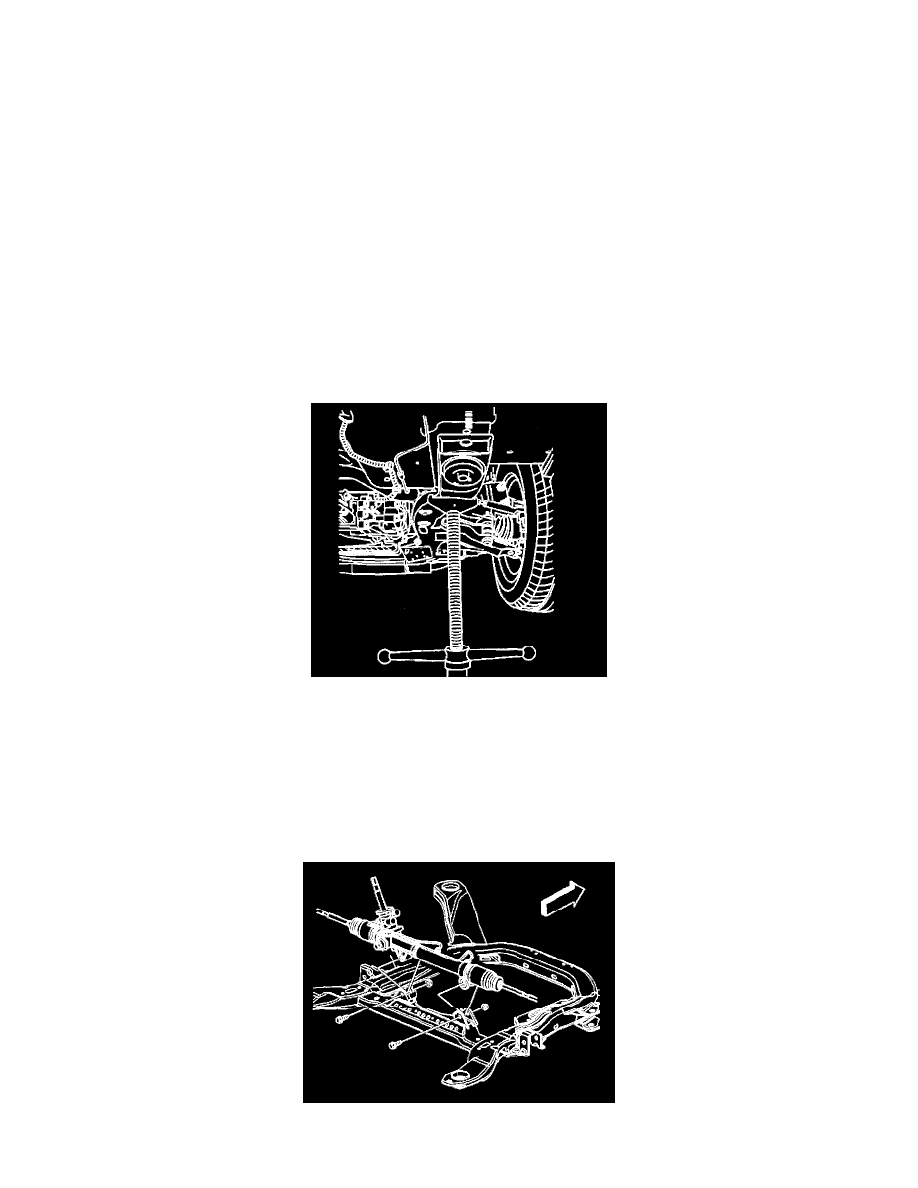 Steering and Suspension > Steering > Steering Gear > Component Information  > Service and Repair > Power Steering Gear Replacement