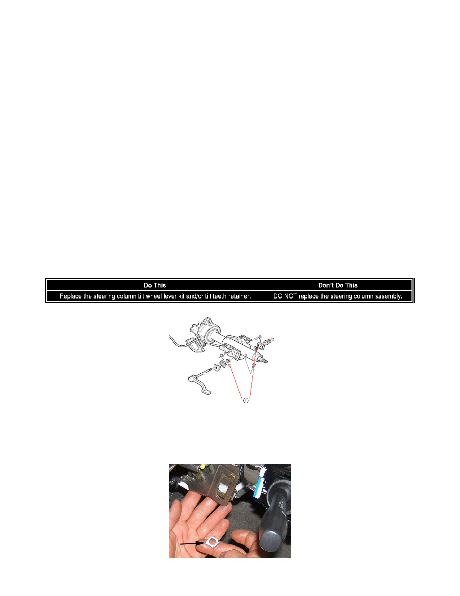 Steering and Suspension > Steering > Steering Column > Tilt Wheel Handle >  Component Information > Technical Service Bulletins > All Technical Service  ...