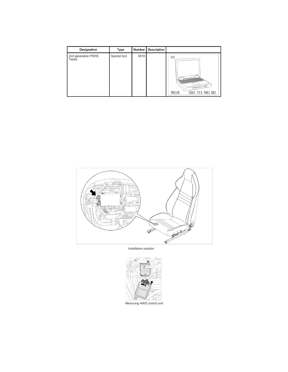 Porsche Workshop Manuals > Panamera S (970) V8-4.8L (2010) > Restraint ...