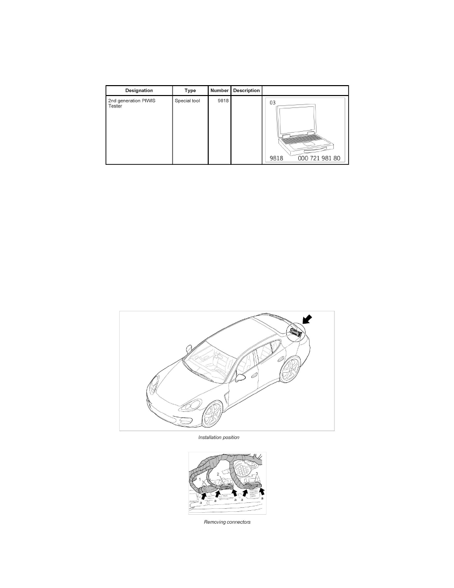 Porsche Panamera S Power Liftgate Control Module Removal and Installation