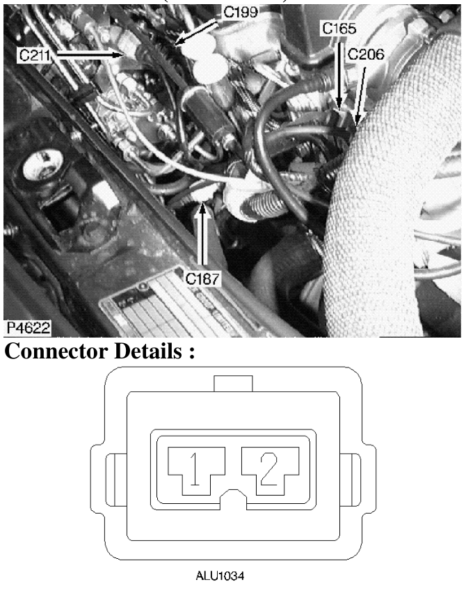 Description : Oil pressure switch Location : Front LH side of engine Colour : Black Gender