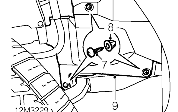 Cylinder head gasket – Turn steering on to RH lock.