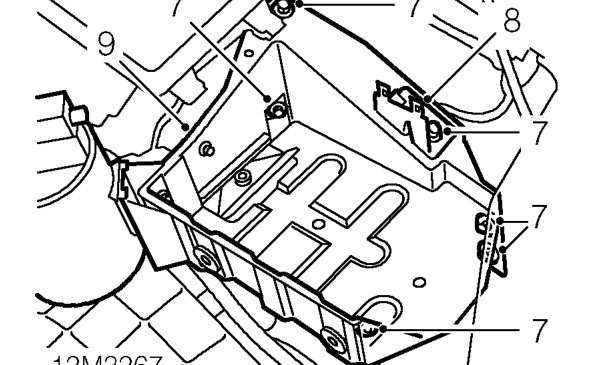 Engine and gearbox assembly – Release clip and disconnect charcoal canister hose from fuel tank breather pipe.