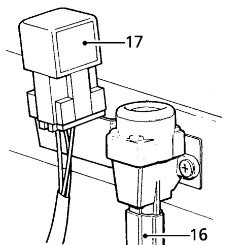 Disconnect 2 multiplugs from relay module.