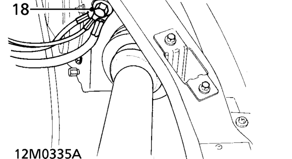 Release oxygen sensor relay from bracket.