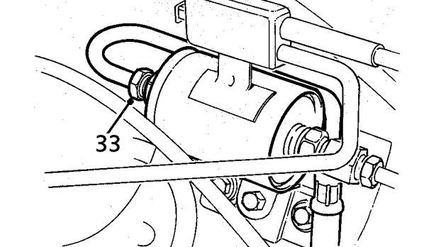 Position cloth to fuel feed union.