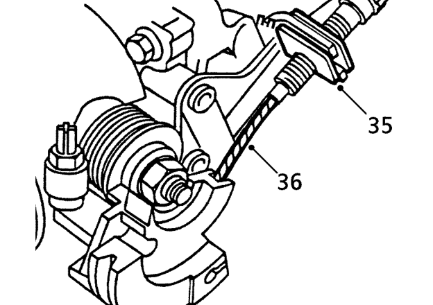 Release clip and disconnect fuel return hose from fuel rail.