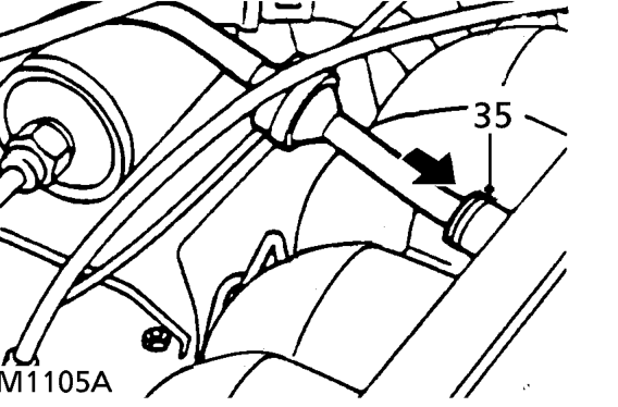 Disconnect throttle cable from throttle cam and move aside.