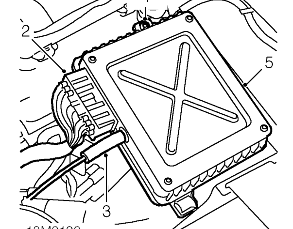 Engine control module (ecm) – Disconnect battery earth lead.