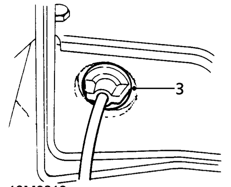 Throttle cable – Release inner cable from cam.