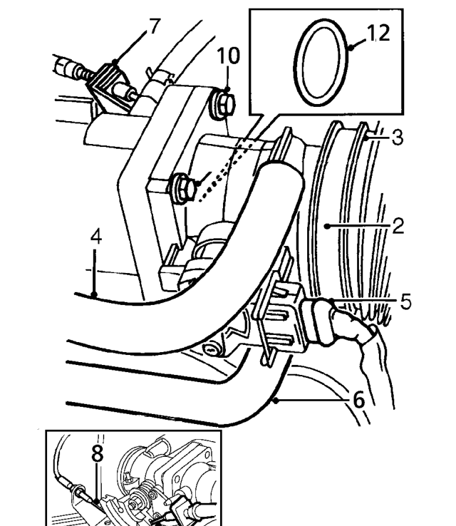 Throttle housing – Disconnect battery earth lead.