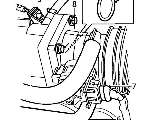 Remove clip and disconnect air intake hose from throttle housing.