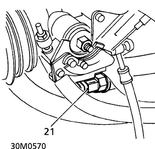 Remove bolt securing support stay to inlet manifold.