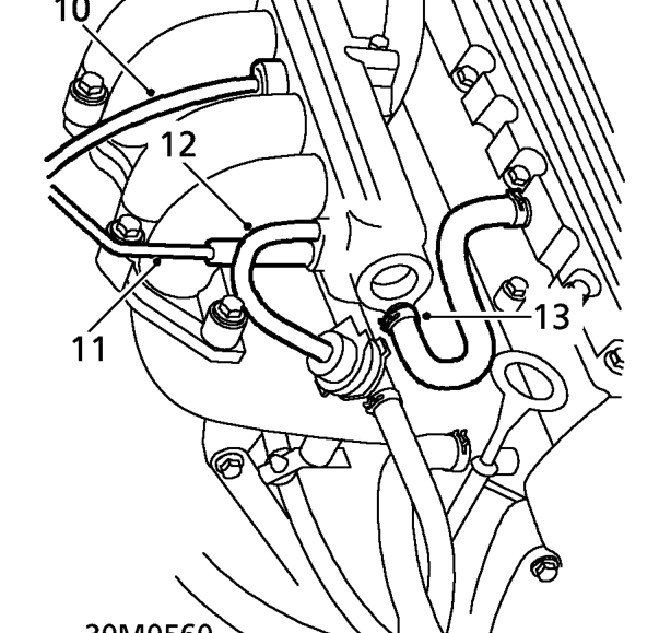 Disconnect throttle cable from throttle cam.