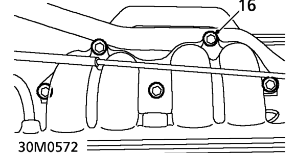 Release coil h.t. lead from clip beneath throttle housing.